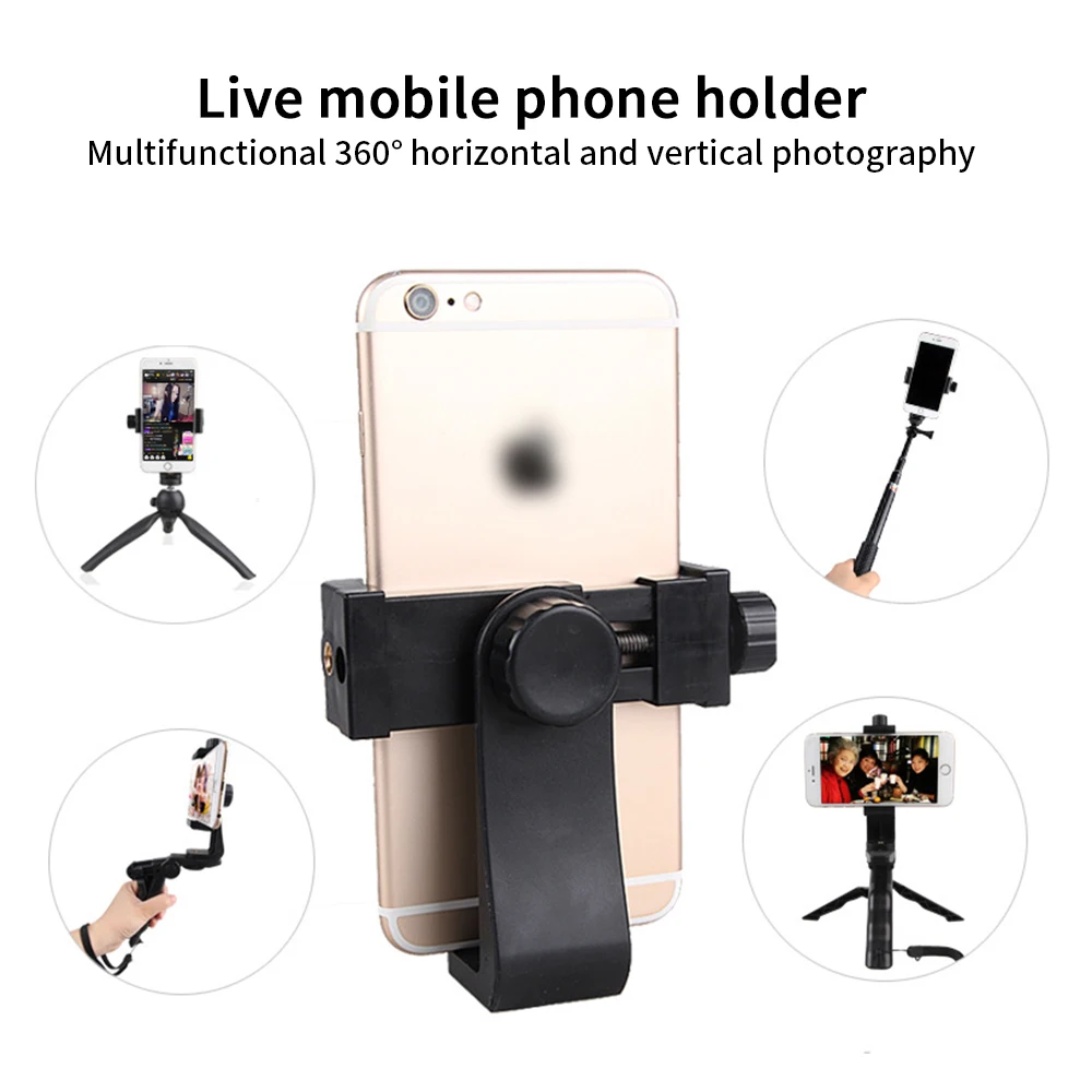 360 ° вращающийся держатель для скрепок Мобильный телефон чтобы снимать видео