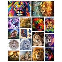 different cute lions diamond painting kit 5d diy cross stitch mosaic sale embroidery animals crafts gift home decoration