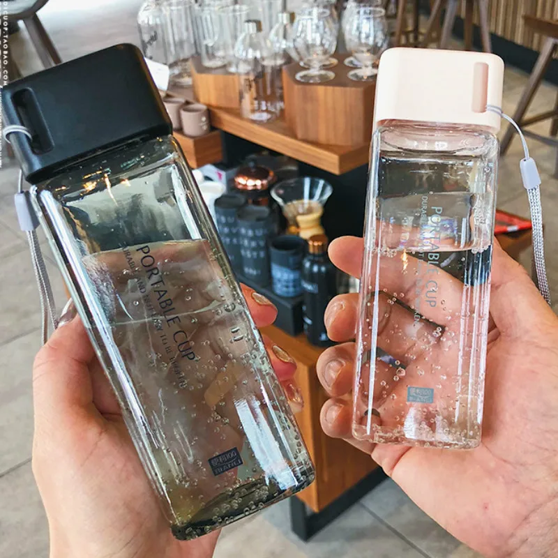 300 мл прозрачная бутылка для воды портативный чайник Спортивная напитков мини