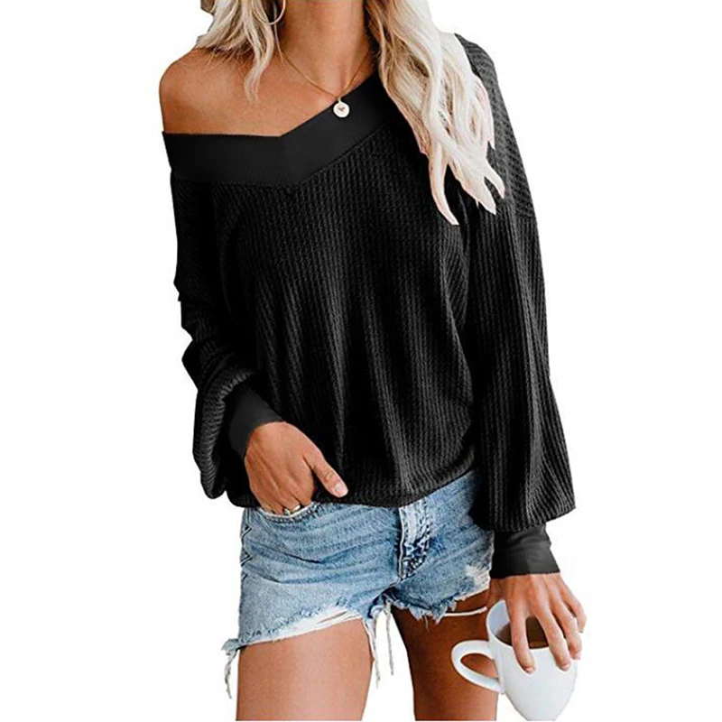 New women sweaters 7 colors autumn winter V-neck jumper casual knitted ladies tops pullover clothes outwear 2019 | Женская одежда