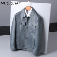 2022 men clothing autumn mens jackets sheepskin genuine leather jacket mens clothes 5xl 6xl ultra thin coat ropa lxr465