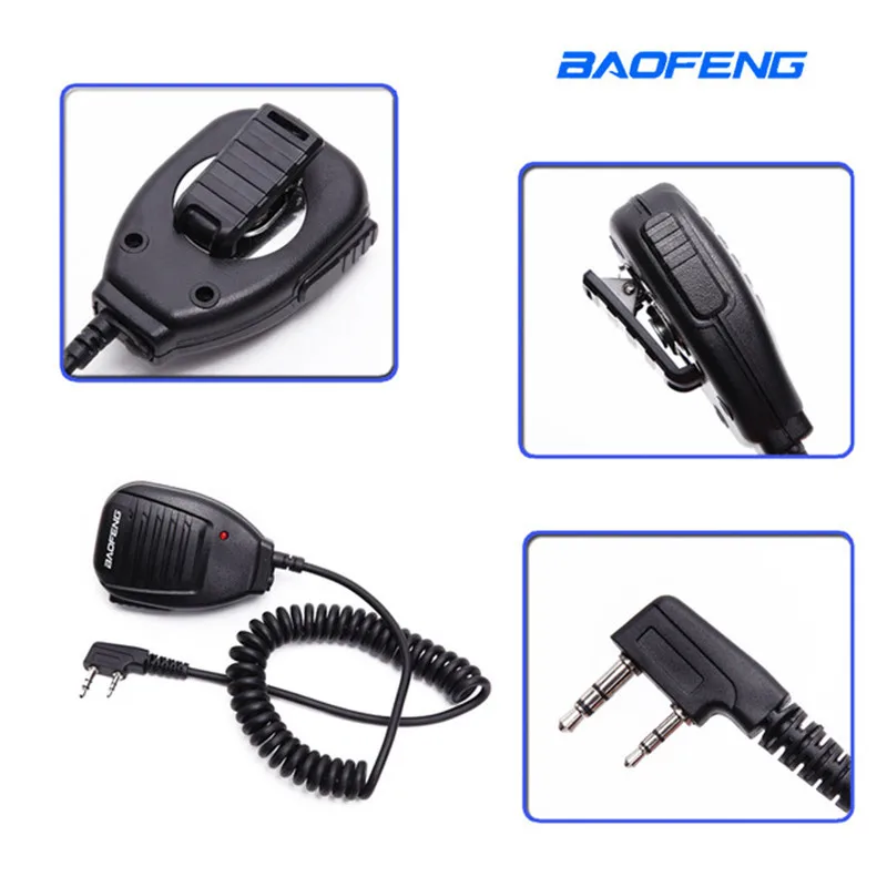 

Ручной микрофон Baofeng, рация, микрофон, динамик, наплечный микрофон для Kenwood TYT Pofung, ручной фотографический аксессуар