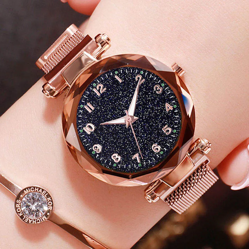 Top Brand Ladies Watches Starry Sky Magnetic Women Watch Luminous Waterproof Female Wrist For relogio feminino Reloj Mujer | Наручные