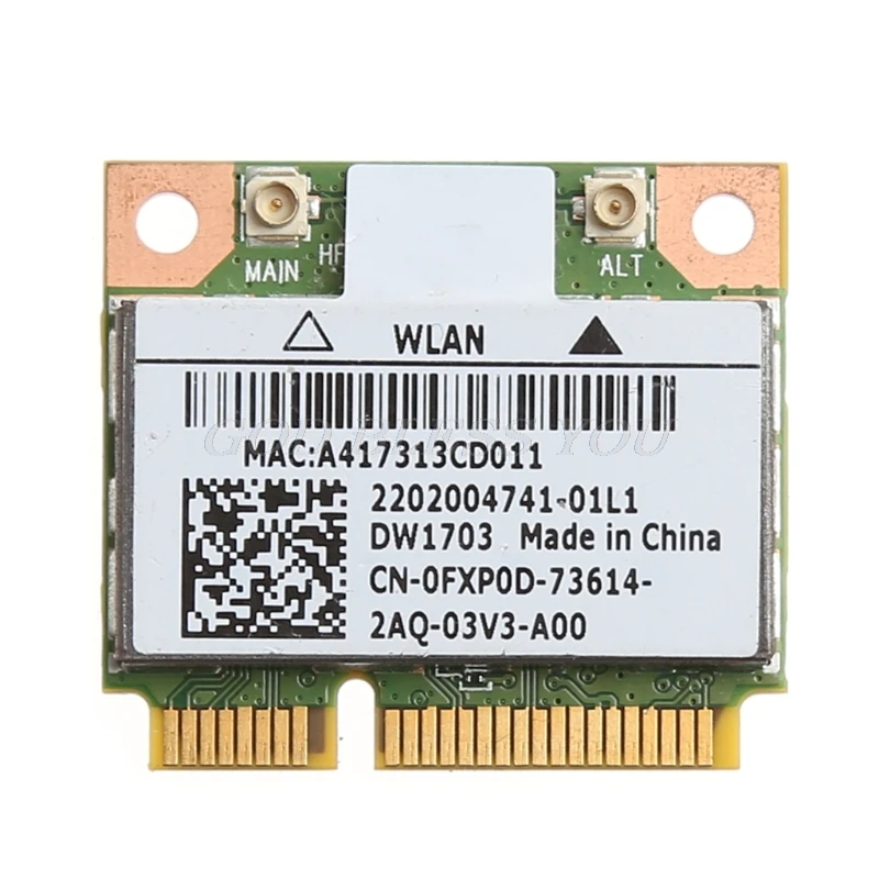 

Bluetooth V4.0 Wireless Mini PCI-Express Card For Atheros AR5B225 DELL DW1703 Drop Shipping