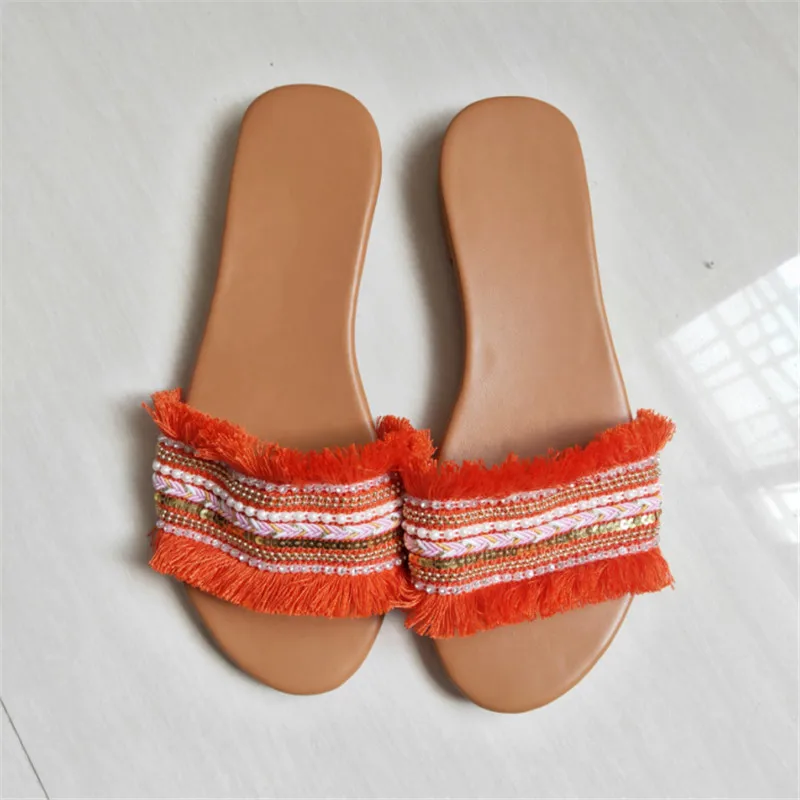 Женские тапочки 2019 Лето Новинка В римском стиле Босоножки в ретро Повседневная