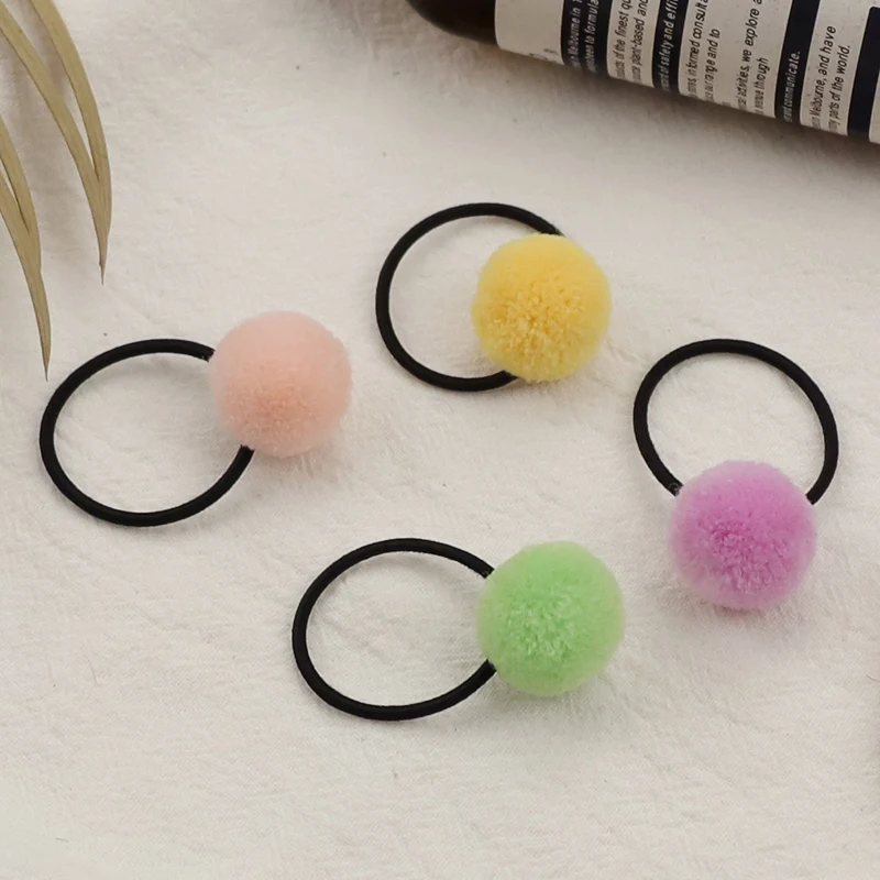 10 шт./лот Симпатичные шарики эластичные резинки повязки для волос модные детские