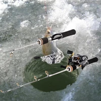 55cm85cm portable winter ice fishing rods casting carbon heavy ultrashort solid hard rod fishing reels fishing rod 1pc