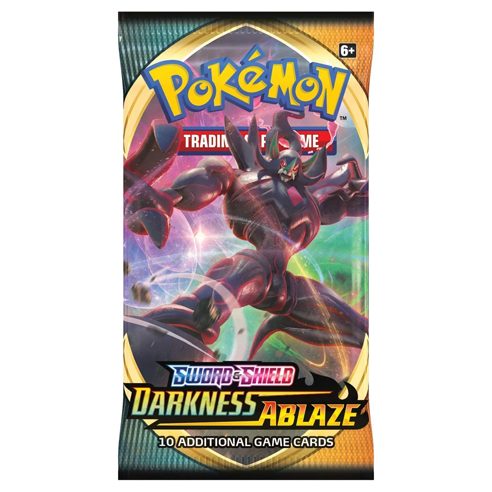 

324Pcs Pokemon Cards Darkness Ablaze Sword&shield Tcg Series Booster Box 36 Bags Collection Trading Card Game Toys
