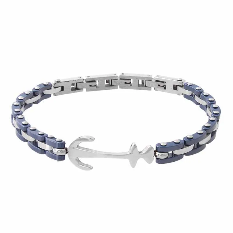 Runda модный мужской женский ручной работы синий керамический браслет на запястье
