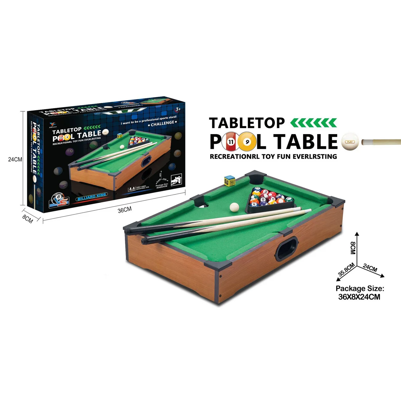 

Mini Tabletop Pool Table Desktop Billiards Sets Children'S Play Sports Ball Sports Toys Xmas Gift Family Fun Party Game Supplies