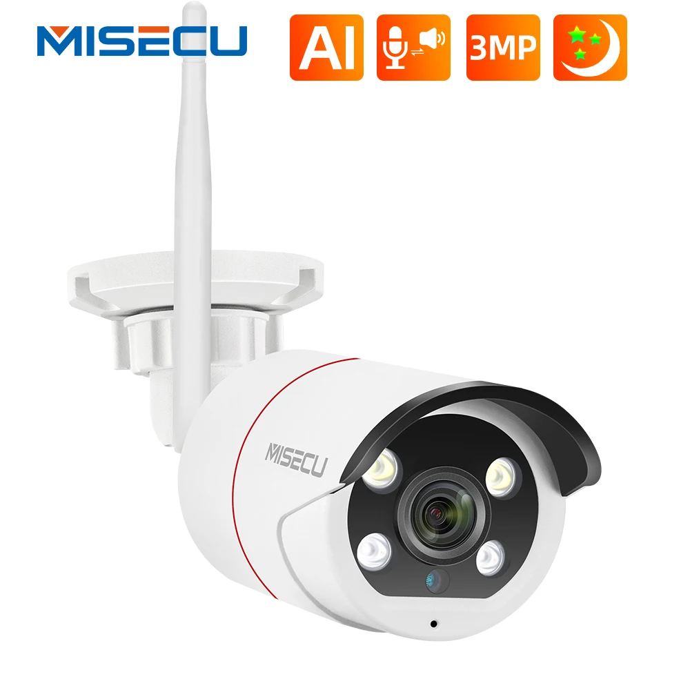 MISECU 3MP Беспроводной ip камера видеонаблюдения с поддержкой Wi Камера Fi CCTV камеры