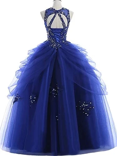 ANGELSBRIDEP бальное платье с высокой горловиной платья для Quinceanera Милые 15 вечерние