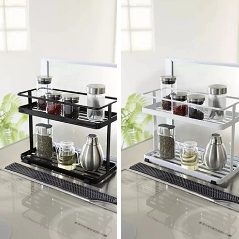 Double Layer Kitchen Storage Rack Holder Durable Multi-Function Supporter Organizer Home Accessories | Дом и сад