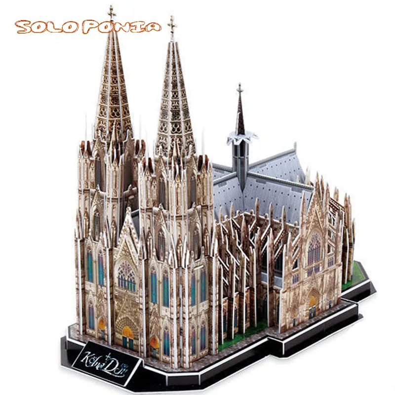 35 см картонные наборы для сборки моделей Кельнский соборный пазл Миланский собор