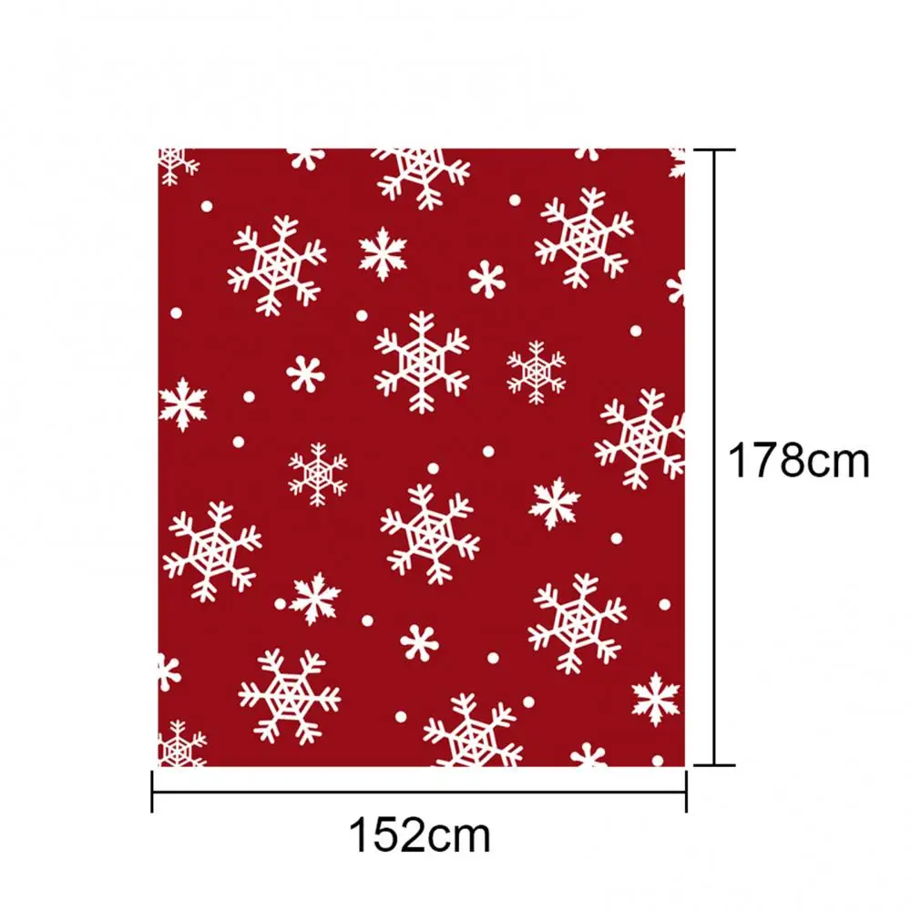 

Snowflake Printed Christmas Warm Soft Red Throw Blanket Office Sofa Nap Cover