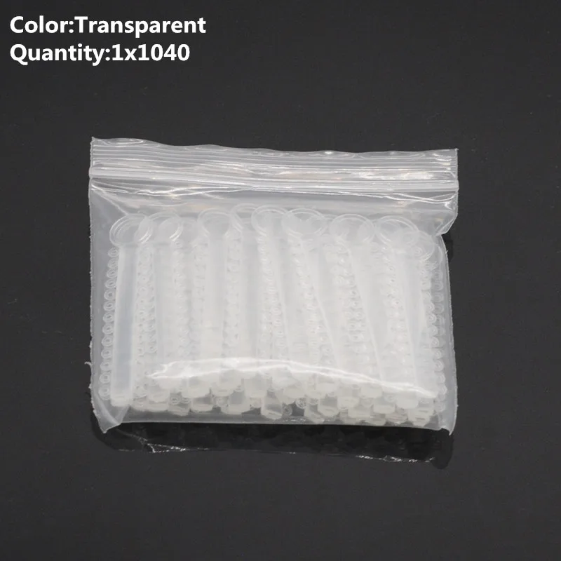 1bag Transparent Tie Стоматология клиника поставки Стоматологическая многоцветная Ортодонтическая Лигатура галстук/пистолет - Цвет: 1bag Transparent Tie