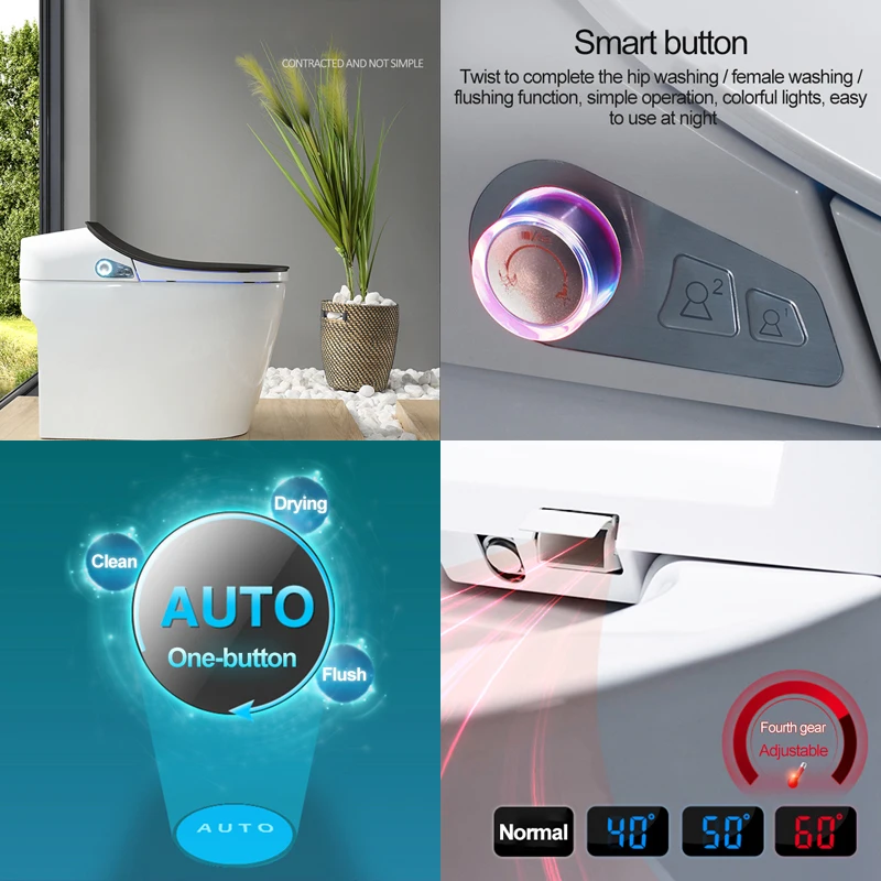 Интеллектуальный унитаз FOHEEL интеллектуальный удлиненный с дистанционным