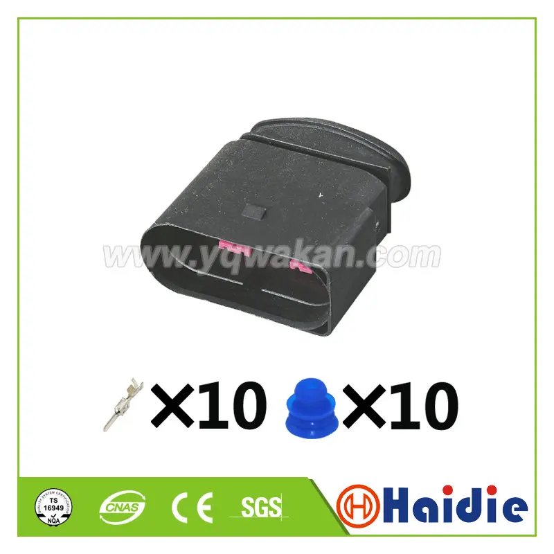 2 комплекта 10-контактный штекер 1J0973735 1J0 973 735 VW 3 5 мм поло вилка фары