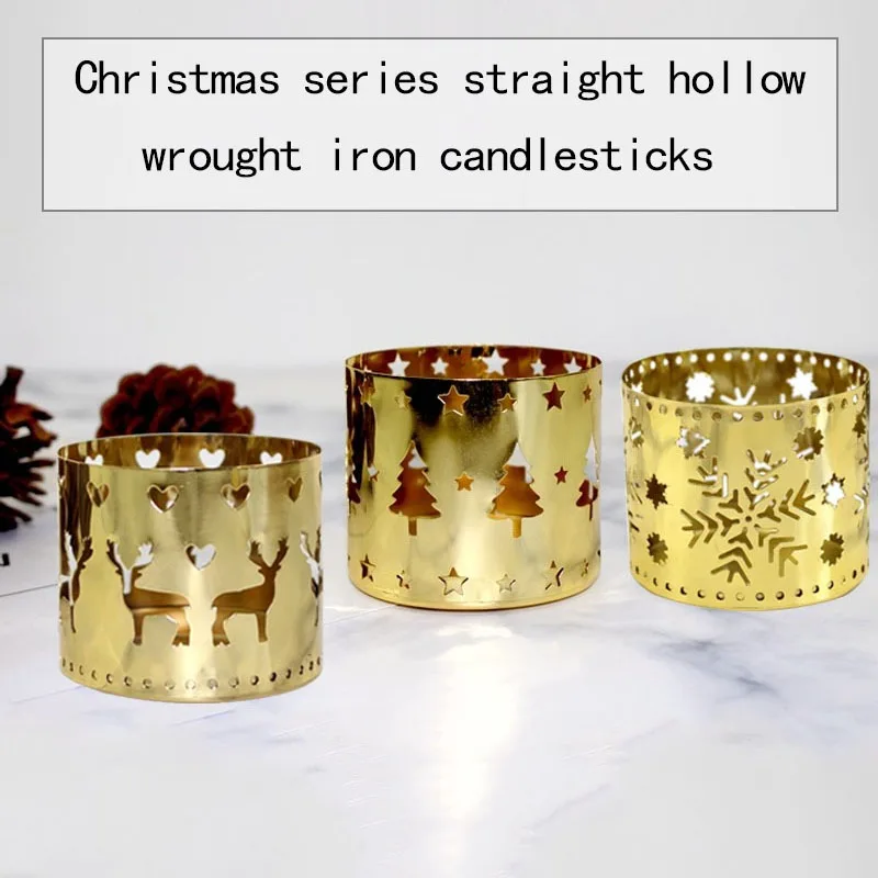 Рождественский полый подсвечник Рождественское украшение для дома 2021