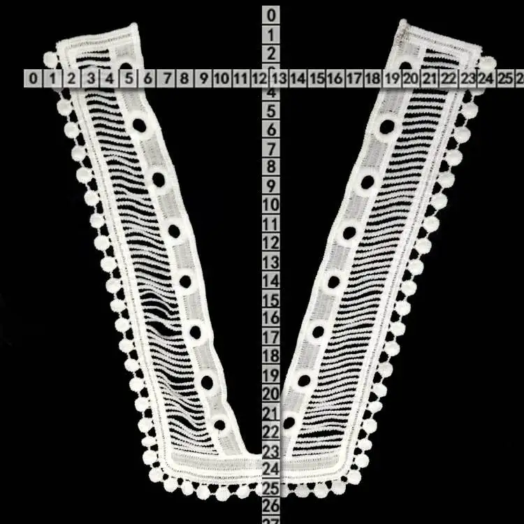 Вышивка с круглой горловиной для творчества искусственные Съемная воротники