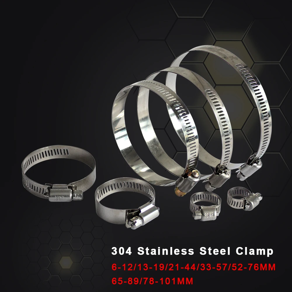 1 шт. высокое качество винт червячный приводной хомут 6 101 мм трубы зажим 304