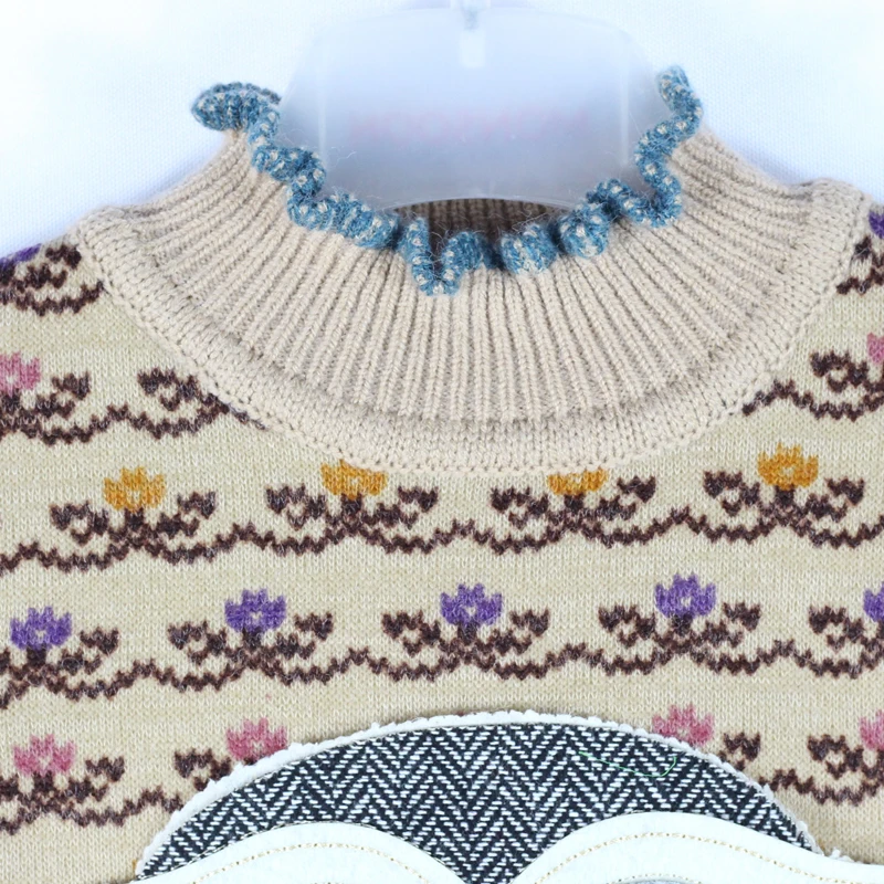 Зимняя одежда для маленьких девочек Детская Свитер 2-8 лет Одежда | Мать и ребенок