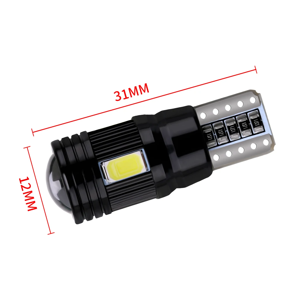 2 шт. T10 W5W 194 5630 Светодиодный автомобильные лампы 6 SMD HID CANBUS безошибочный