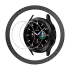Металлическая рамка для Samsung Galaxy Watch 4 Classic, 46 мм, 42 мм, закаленное стекло, Защита экрана для Galaxy Watch 3, 45 мм, 41 мм