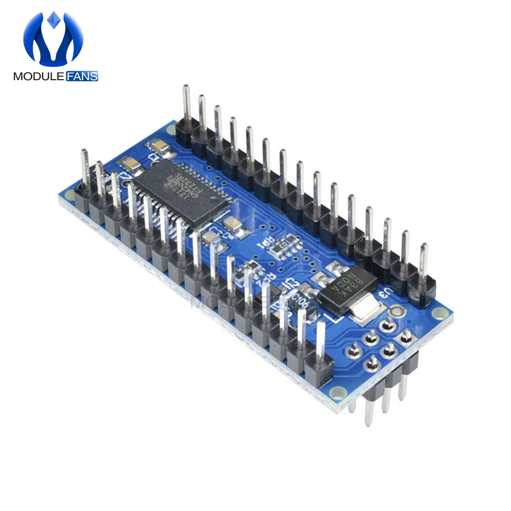 Nano V3.0 3,0 FT232 чип ATmega328 Atmega328p 16M 16MHZ плата для Arduino UNO R3 Mini Usb AU без usb-кабеля I/O