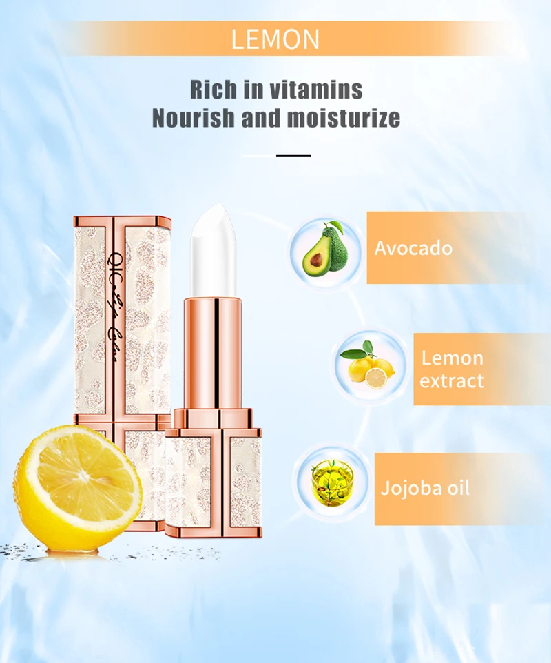 1 шт. фруктовый аромат помада с изменением цвета блеск прозрачный губная
