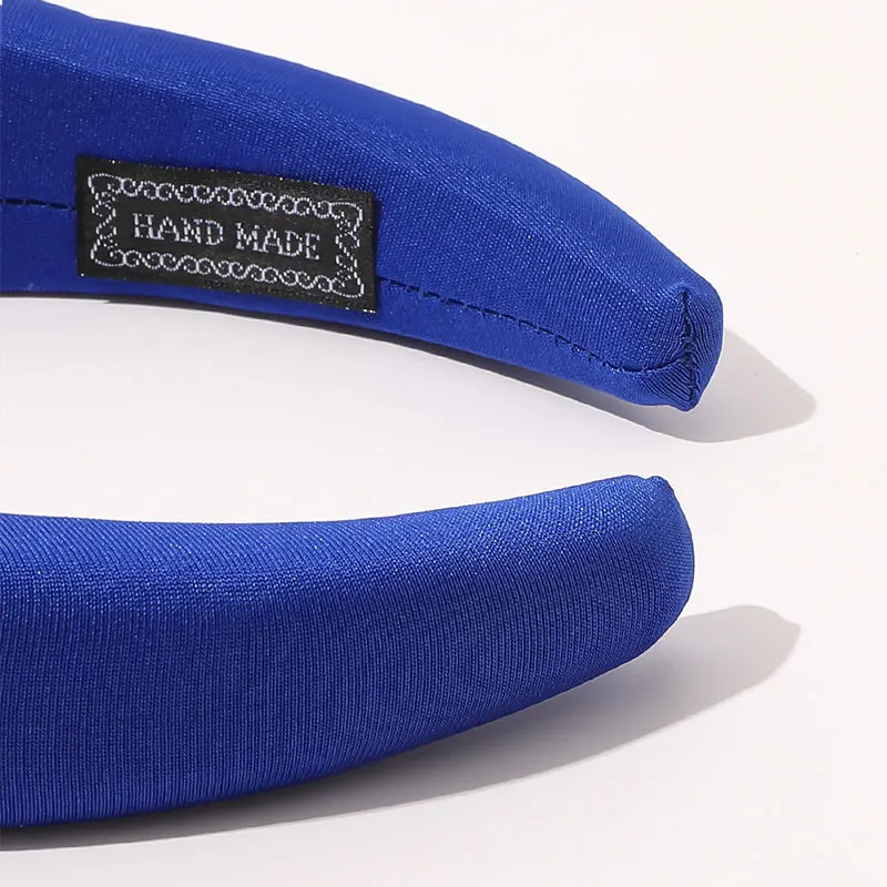 

Soft Thick Vintage Padded Headbands Candy Color Hair Hoop Fashion Cloth Fabric Sponge Head Hoop Simple Winter Hair Accessories