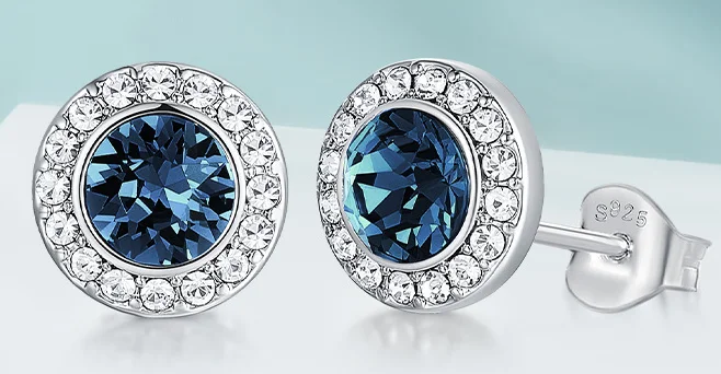 

UXN437, серьги для влюбленных из чистого серебра 925 пробы