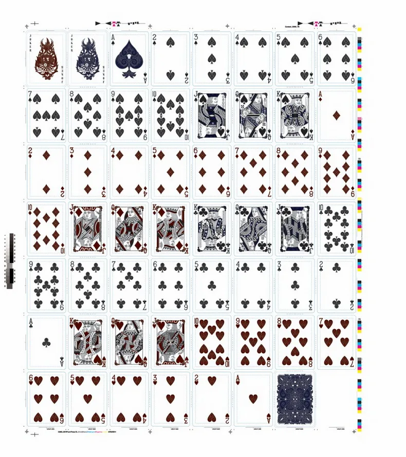 Totem игральные карты синий/красный палуба стандартный размер покера USPCC