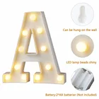 22 см 3D 26 светодиодный светильник с буквенным принтом Алфавит домашний настенный Ночник светильник для спальни, свадьбы, дня рождения, Дня Святого Валентина