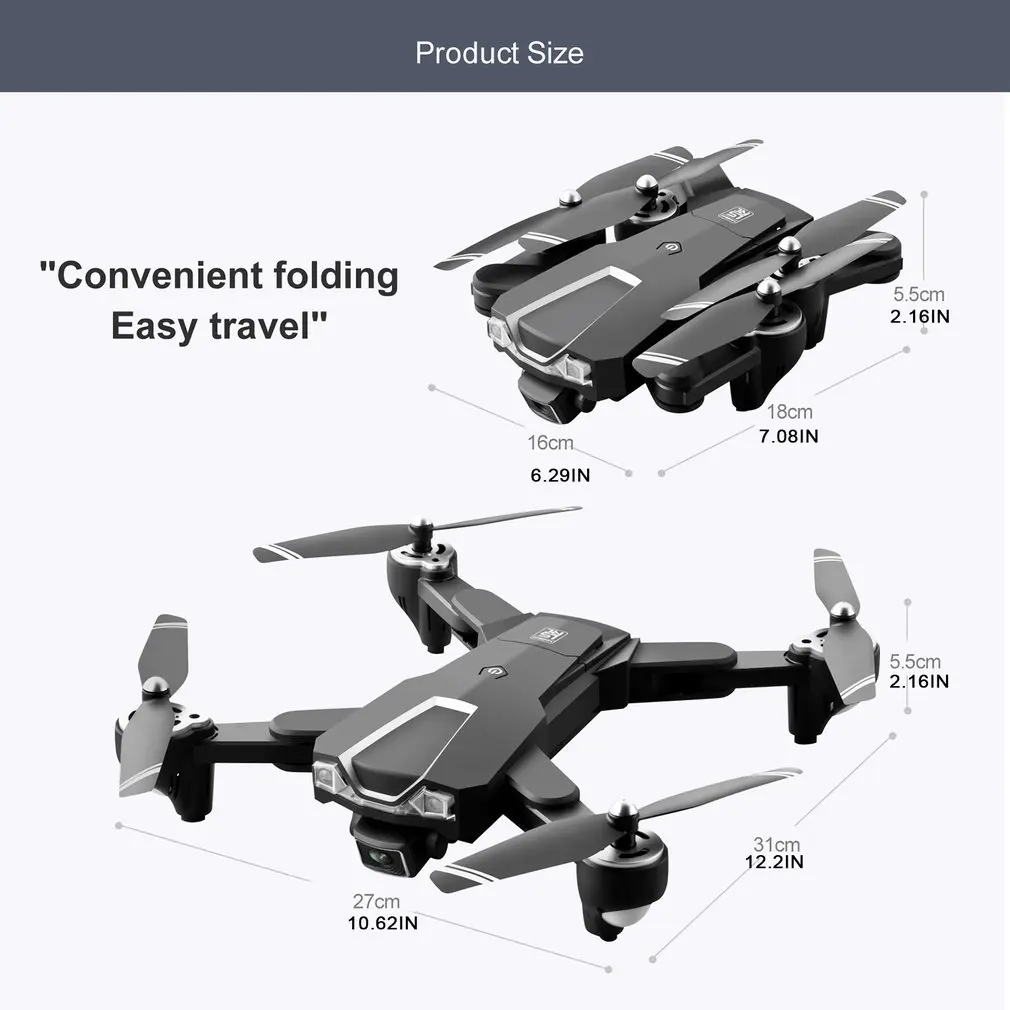 

High Definition And Practical LS-25 Foldable GPS Dual Camera 5G UAV Long Endurance Speed Control UAV