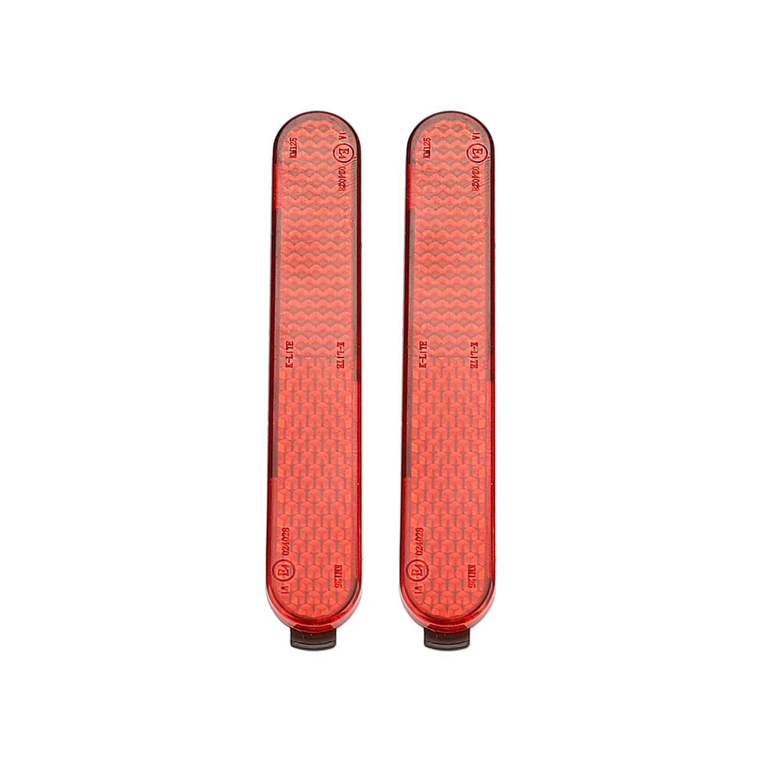 

2 Pcs Red Reflector Bars for Pro 2 /Essential /1S Skateboard Decorative Shells with Reflector Plastic Cover Scooter Accessories