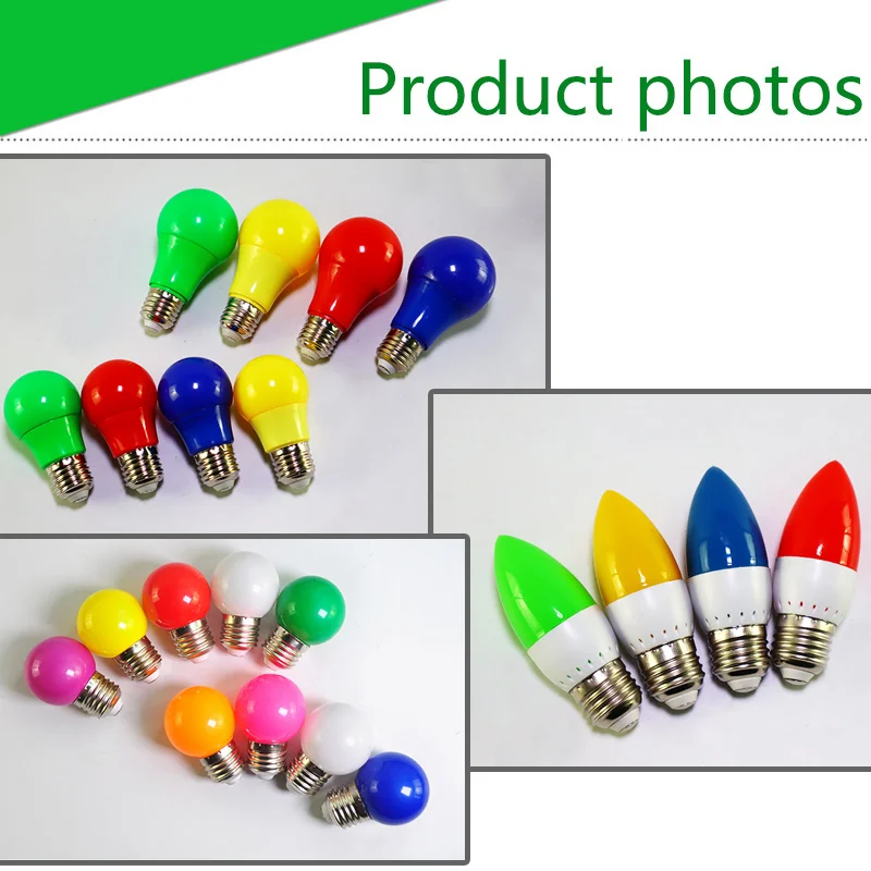 Светодиодный светильник E27 E14 3 Вт 5 7 RGB A60 A50 G45 C35 цветной светодиодный в форме свечи