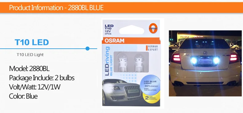 Лампа Ксеноновая OSRAM СВЕТОДИОДНЫЙ T10 W5W T20 p21w светодиодный автомобильный Боковой габаритный фонарь лампы сигнала поворота интерьер чтение светильник номерных знаков Лампы помочь вспышка Светильник Автомобиля