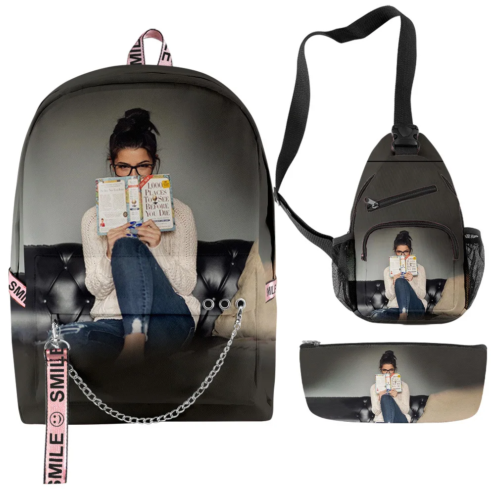 

2020 3D Printing Fashion Backpack Charli DAmelio Backpack Men/Women Schoolbag Student's Backpack Support Customization