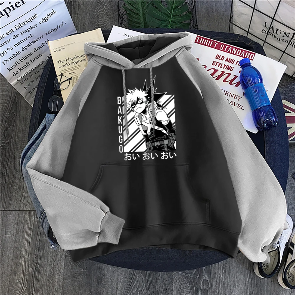 Мой герой Академии Bakugo из двух предметов: толстовка с капюшоном и рисунком