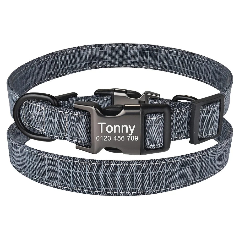 Персонализированный ошейник для собак AiruiDog тканевая идентификационная бирка с