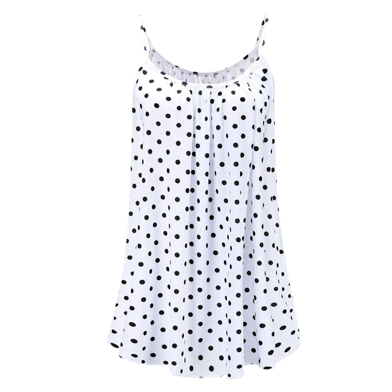 

2021 Women Fashion And Casual Summer Multicolor Sexy Sleeveless Dot Daisy Print Beach Dress Black White