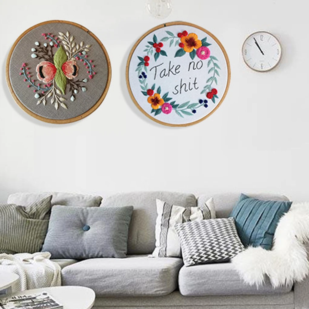 Трехмерный цветок DIY Набор для вышивания ткани подарок начинающих Цветочная