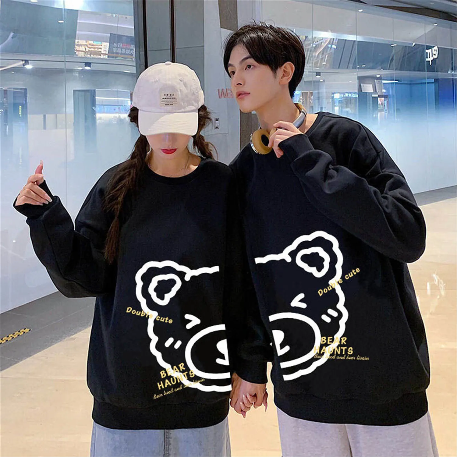 

Парная черная футболка в стиле хип-хоп, летние Японские Женские топы, футболка, забавная японская футболка в стиле Харадзюку, Милая футболка...