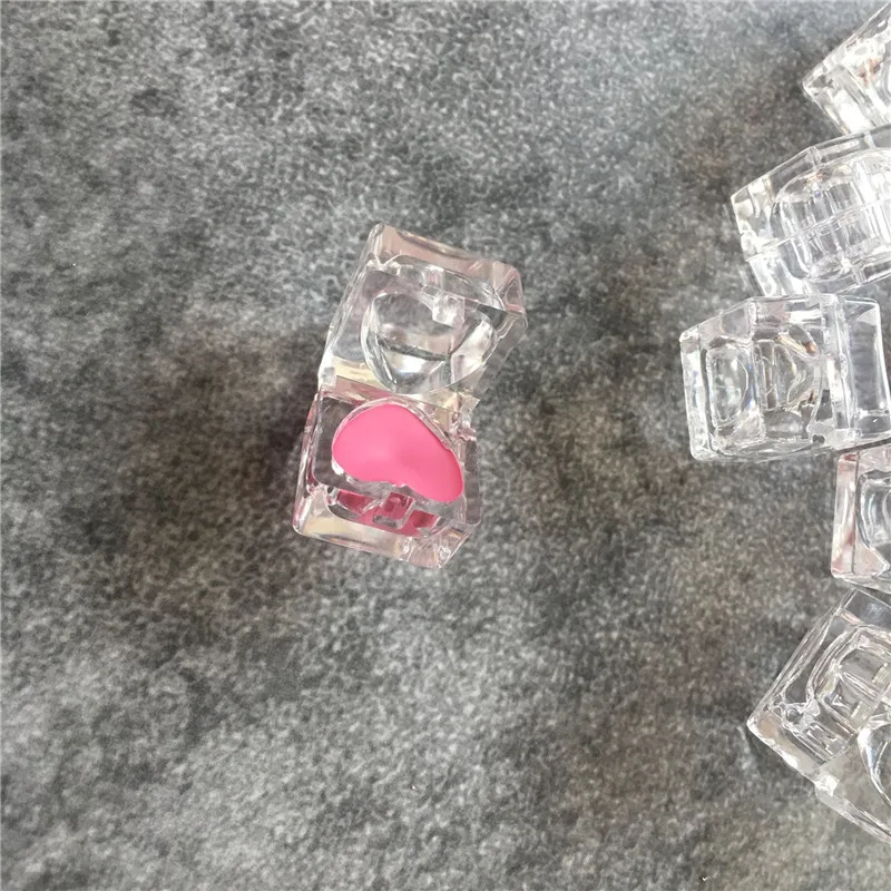 10 шт. 1 г прозрачный мини пустой квадратный косметический контейнер для губной