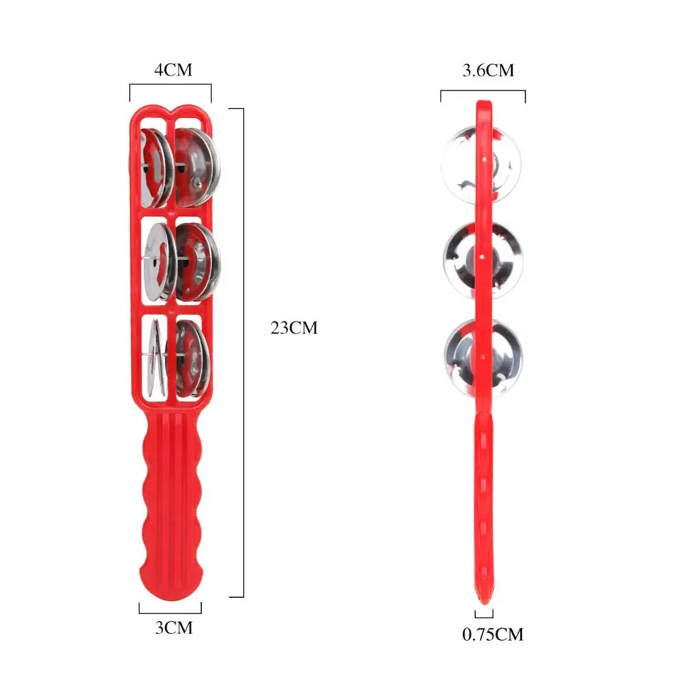 

Percussion Instrument Nontoxic Rust-resistant Red Kid's Cymbals for Kid