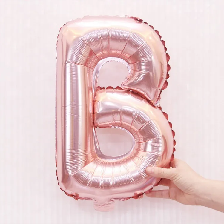 

16inch rose gold ABCDEFGHIJKL letter alphabet foil balloons wedding event christmas halloween festival birthday party B12-45