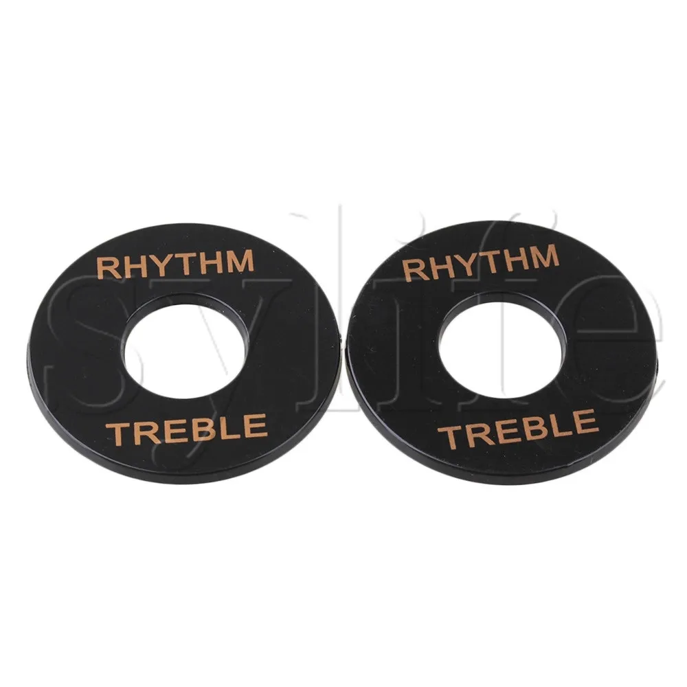 Пара планок с тройным переключателем в ритме для электрогитары черного