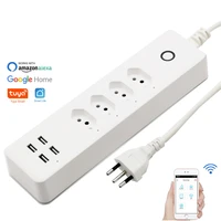 wifi smart power strip brazil electrical plug sockets 4 way swiss usb outlets 1 4m extenstion cord remote by alexa google home
