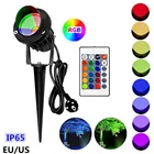 Уличный RGB-светильник для газона, 10 Вт, водонепроницаемый, IP65, с шипами, AC85-265V, ЕССША